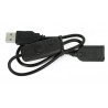 USB extender A - A with On/Off switch black - 0.5m - zdjęcie 3