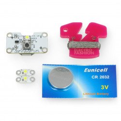 Electro-Fashion set with three LED modules
