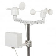 Weather station with wind direction and speed measurement