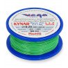 Mounting cable Kynar silver plated copper - 0,25mm/AWG 30 - green - 50m - zdjęcie 2