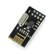 Radio module nRF24L01+ 2.4GHz - transceiver THT - black
