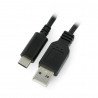 Cable ART USB A 2.0 - USB C black - 2m - zdjęcie 1