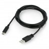 Cable ART USB A 2.0 - USB C black - 2m - zdjęcie 2
