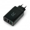Green Cell CHAR03 3xUSB 30W power supply with Quick Charge 3.0 - black - zdjęcie 1