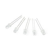 LED 5 mm green clear - 5 pcs.