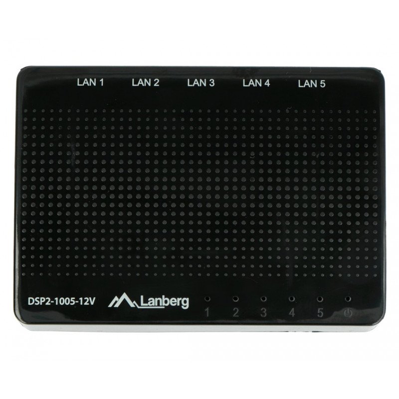Lanberg Switch DSP2-1005-12V 5 ports 1000Mbps