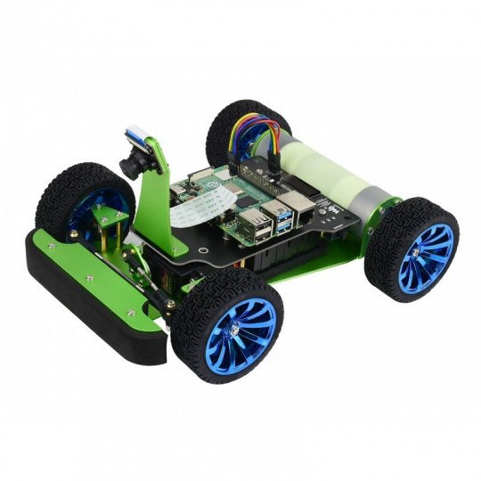 PiRacer DonkeyCar - 4-wheel AI robot platform with camera and DC drive and OLED display