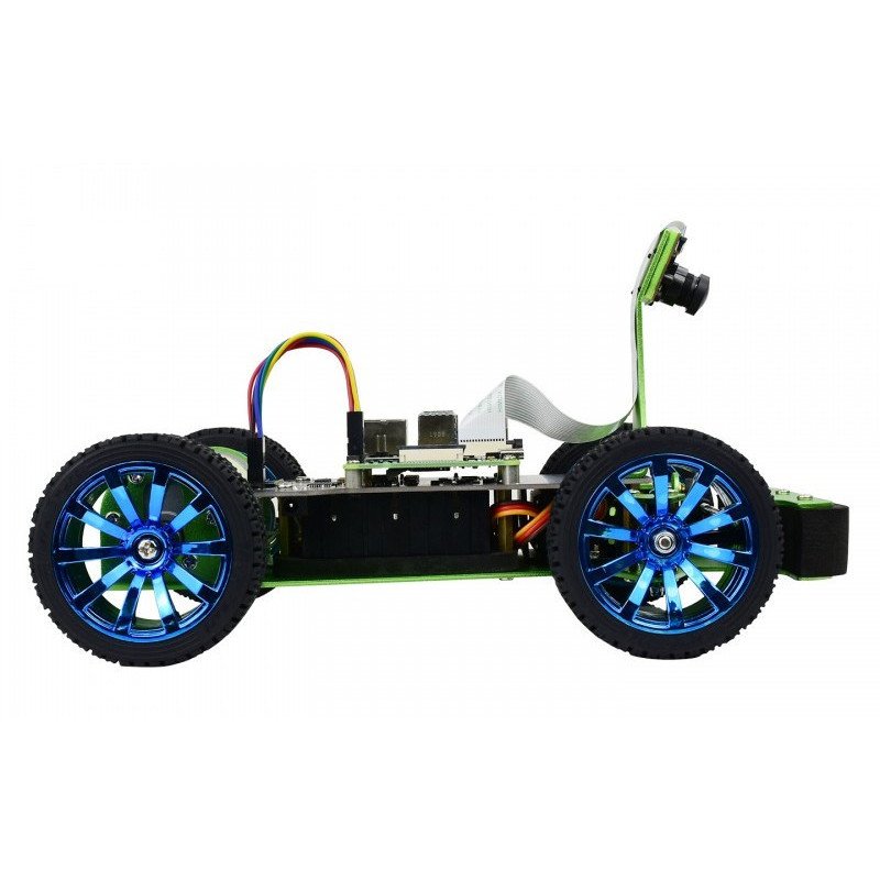 PiRacer DonkeyCar - 4-wheel AI robot platform with camera and DC drive and OLED display