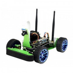 JetRacer - 4-wheeled AI robot platform with camera and DC drive and OLED display for Nvidia Jetson Nano