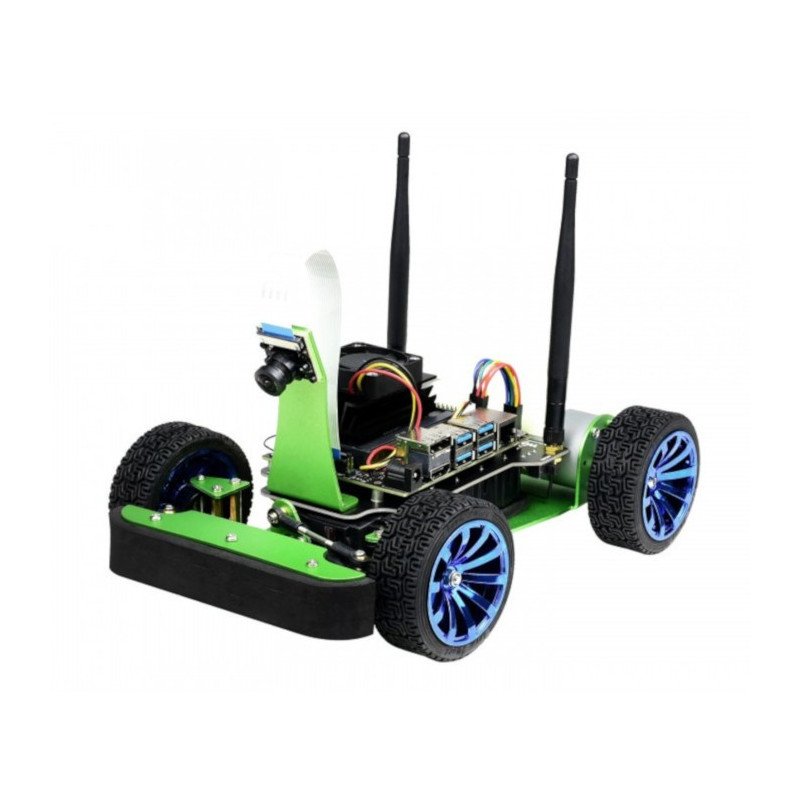 JetRacer - 4-wheeled AI robot platform with camera and DC drive and OLED display for Nvidia Jetson Nano