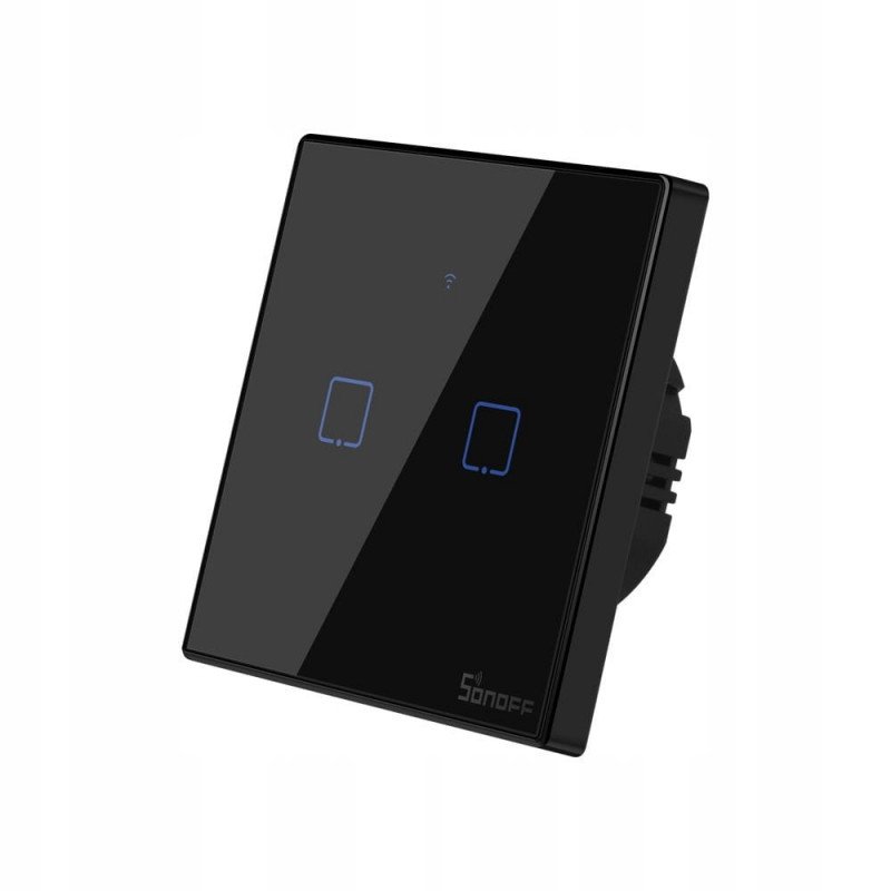 Sonoff T3EU2C-TX - touch wall switch - 433MHz / WiFi - 2-channel