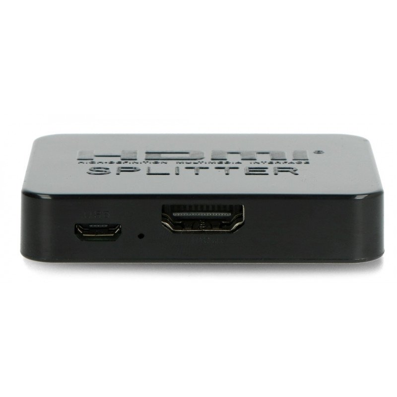 Lanberg HDMI Splitter - 2x HDMI 4K + mircoUSB black