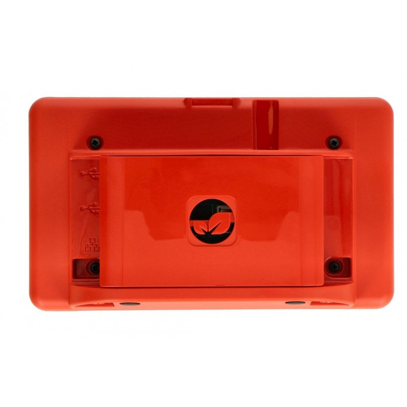 Case for Raspberry Pi 4B and 7" touch screen - red