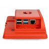 Case for Raspberry Pi 4B and 7" touch screen - red - zdjęcie 4