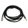 Kruger&Matz cable 3.5mm jack - 3.5mm stereo black jack - 1.8m - zdjęcie 2