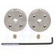Aluminium 6mm mounting hub Aluminium 6mm mounting hub