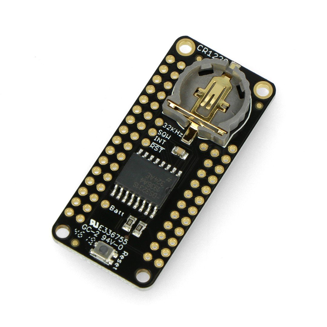 DS3231 Precision RTC FeatherWing - pad clock RTC for Feather