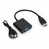 HDMI to VGA converter + HD31A audio with cable* - zdjęcie 2