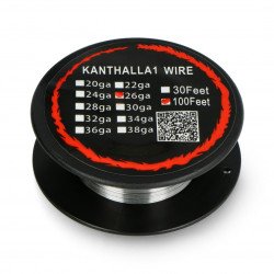 Resistance wire Kanthal A1 0.40mm 12Ω/m - 30.5m