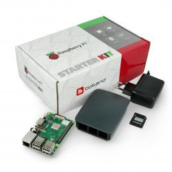 Set of 3 Raspberry Pi model B+ wi-fi - Official - with body grafitową
