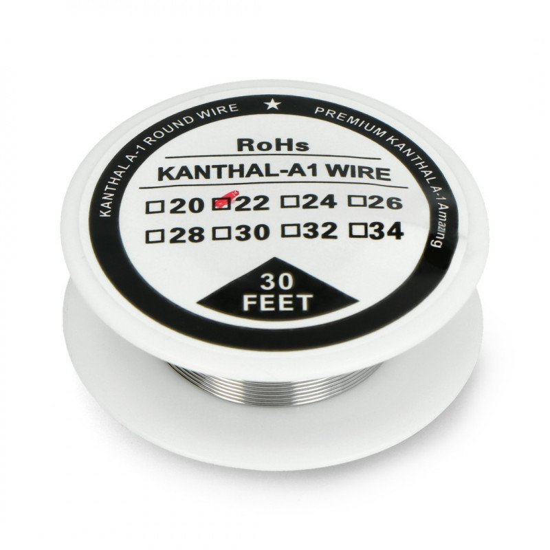 Resistance wire Kanthal A1 0.64mm 4.9Ω/m - 9.1m