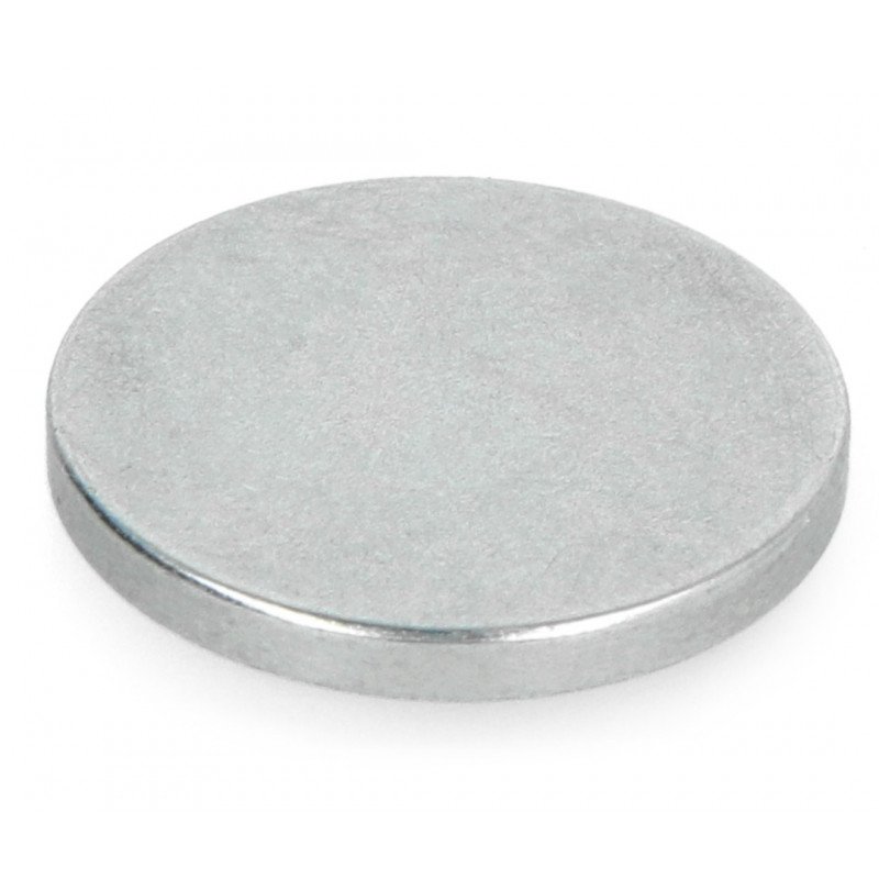 Round neodymium magnet N35/Zn 18x2mm - 10 pcs.
