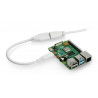 MicroHDMI adapter - HDMI original for Raspberry Pi 4B - 235 mm - white - zdjęcie 4