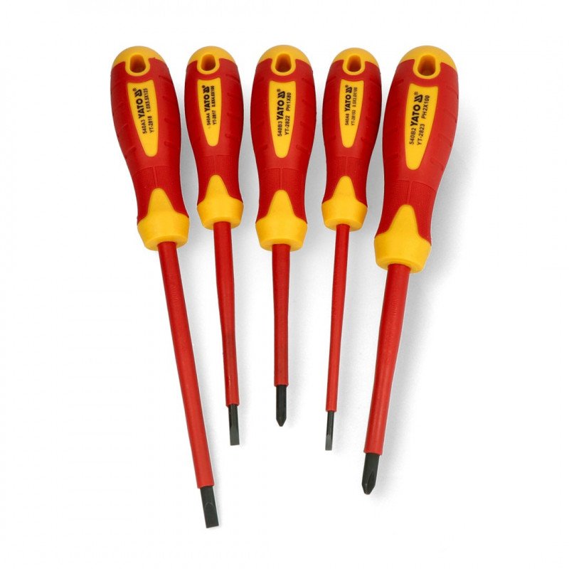 Set of VDE Yato YT-2827 insulated screwdrivers - 5 pcs.