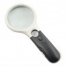 Magnifying glass with LED illumination 70/18mm 3x/45x - zdjęcie 1