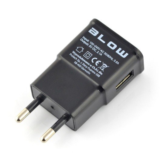 Blow USB 5V 2.1A power supply with cable - Raspberry Pi