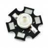 Power LED Star 3 W - white with heat sink - zdjęcie 1