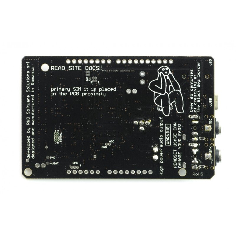 B-GSMGNSS Shield v2.105 GSM/GPRS/SMS/DTMF + GPS + Bluetooth - for Arduino and Raspberry Pi
