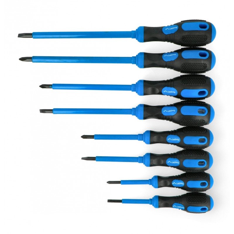 Set of screwdrivers with Lanberg NT-0802 magnet - 8pcs.