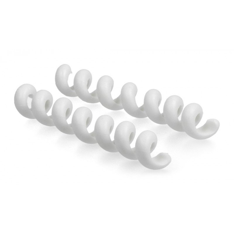 Organiser for cables Blow - elastic white spring - 2pcs.