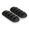 Cable organizer Blow - self-adhesive with 5 black clips - 2pcs. - zdjęcie 4