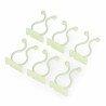 Cable organizer Blow - self-adhesive twisted white - zdjęcie 1