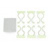 Cable organizer Blow - self-adhesive twisted white - zdjęcie 2