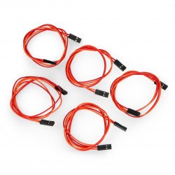 Cable with female plugs 2 pin raster 2.54 mm - 40 cm