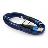 eXtreme Spider USB A - USB C - 1.5m - blue - zdjęcie 3