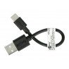 Goobay USB-C charging and sync cable 0.1m black - zdjęcie 2