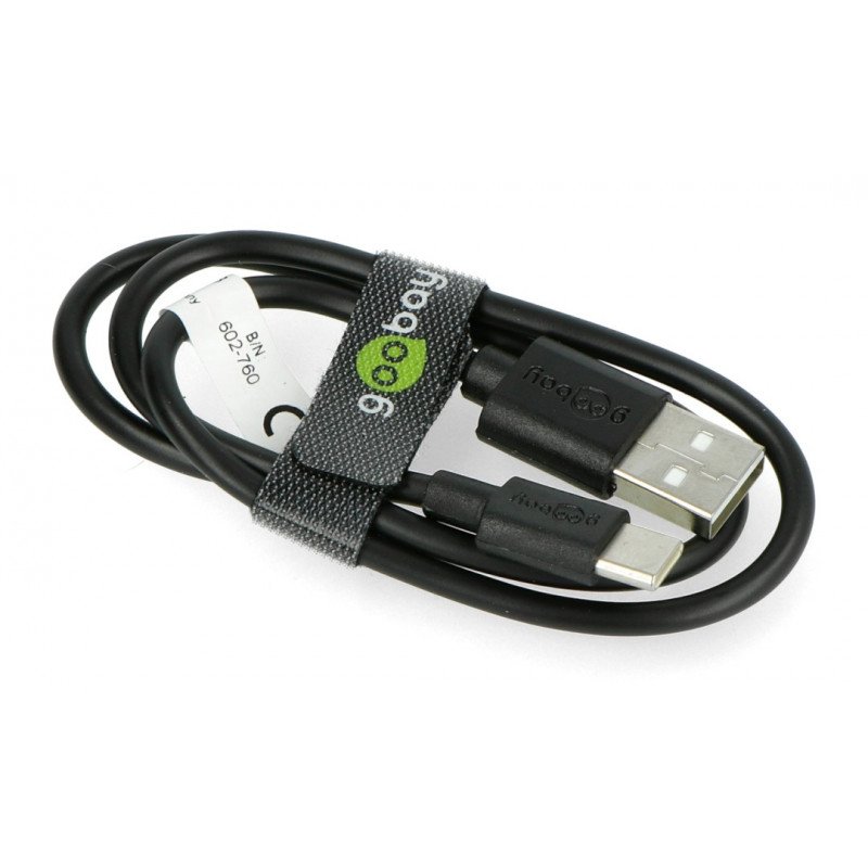 Goobay cable USB A 2.0 - USB C black - 0.5m