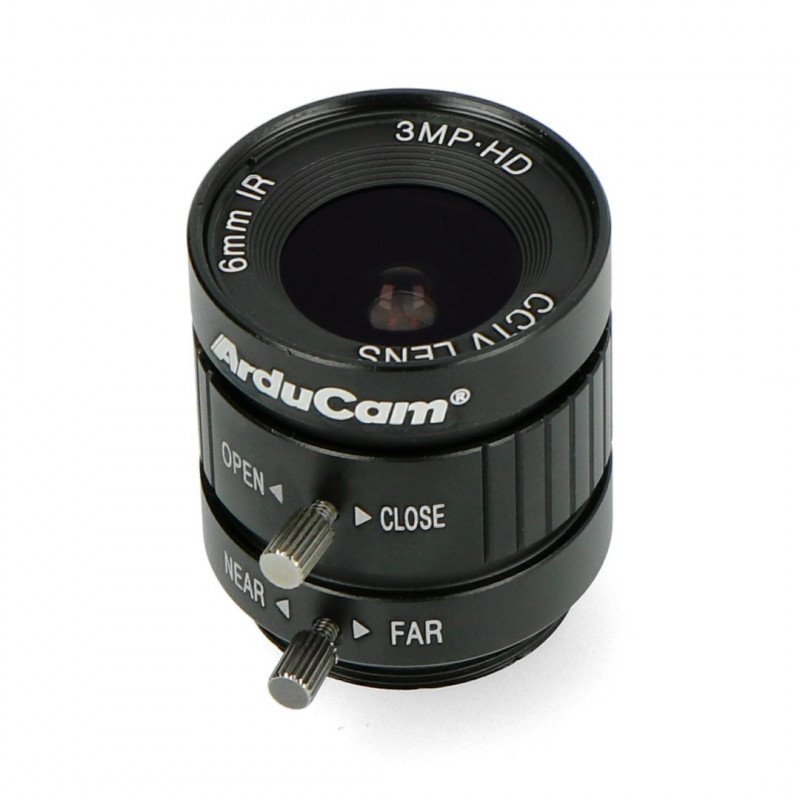 Wide angle lens CS Mount 6mm with manual focus - for Raspberry Pi - ArduCam LN037