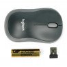 Logitech M185 Swift Wireless Optical Mouse - Grey - zdjęcie 3