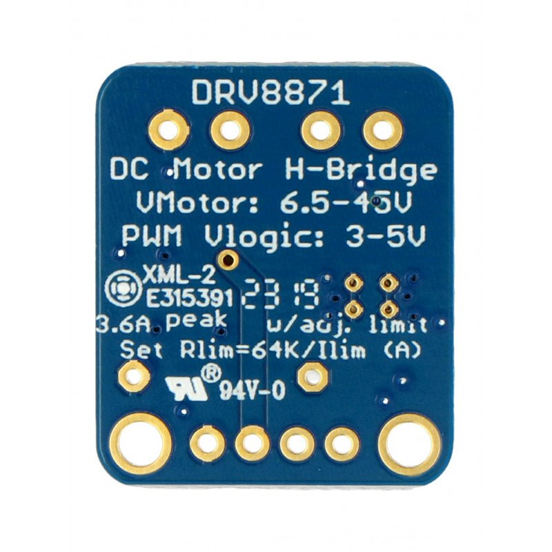 DRV8871 - single channel motor controller 45V/3,6A - Adafruit