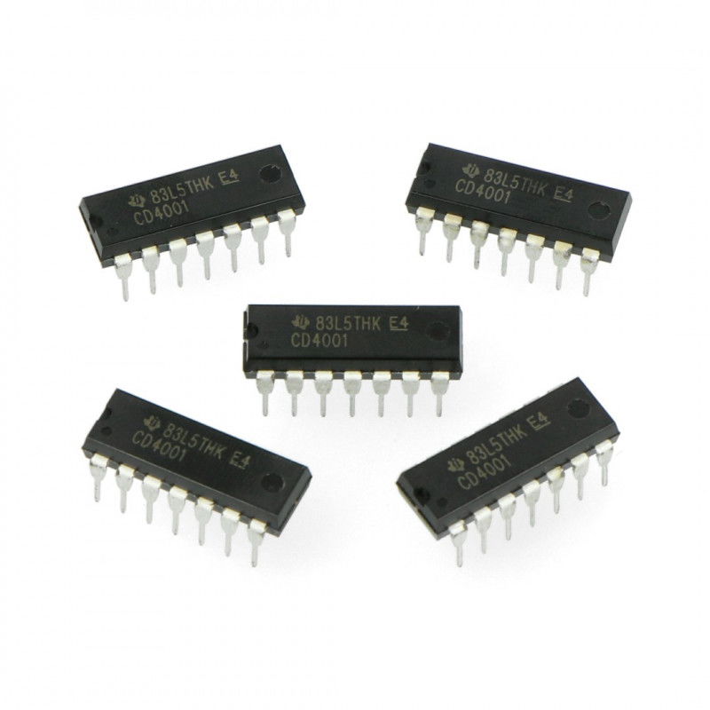 CD4001BP 4xNOR logic circuit - 5pcs.