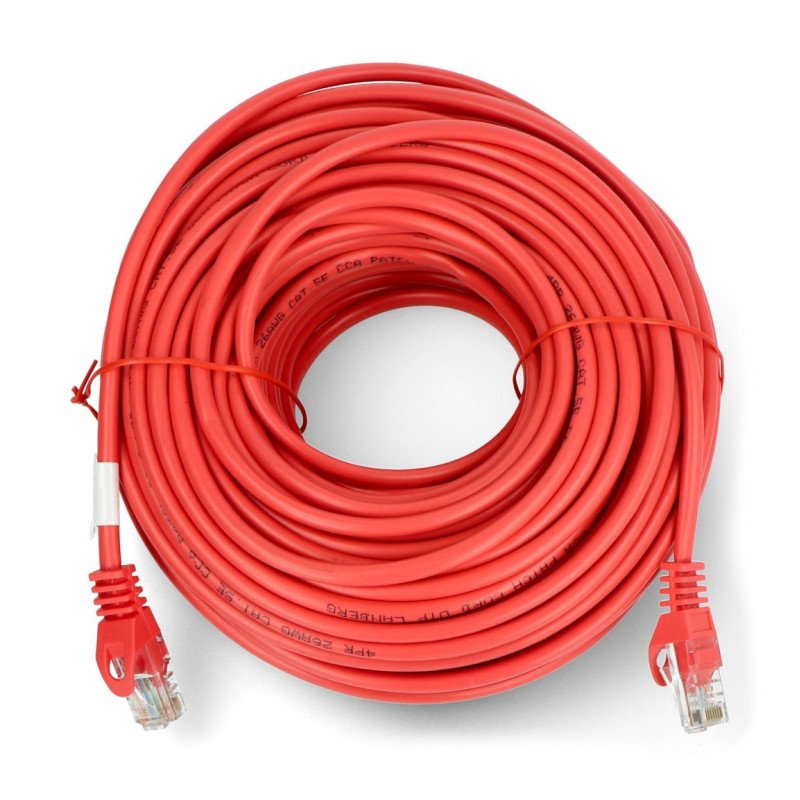 Lanberg Ethernet Patchcord UTP 5e 30m - red