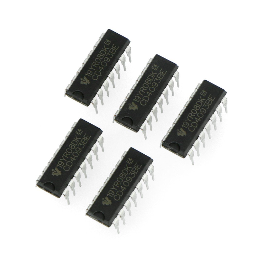 Logic system CD4093BE 4xNAND with Schmitt trigger - 5pcs