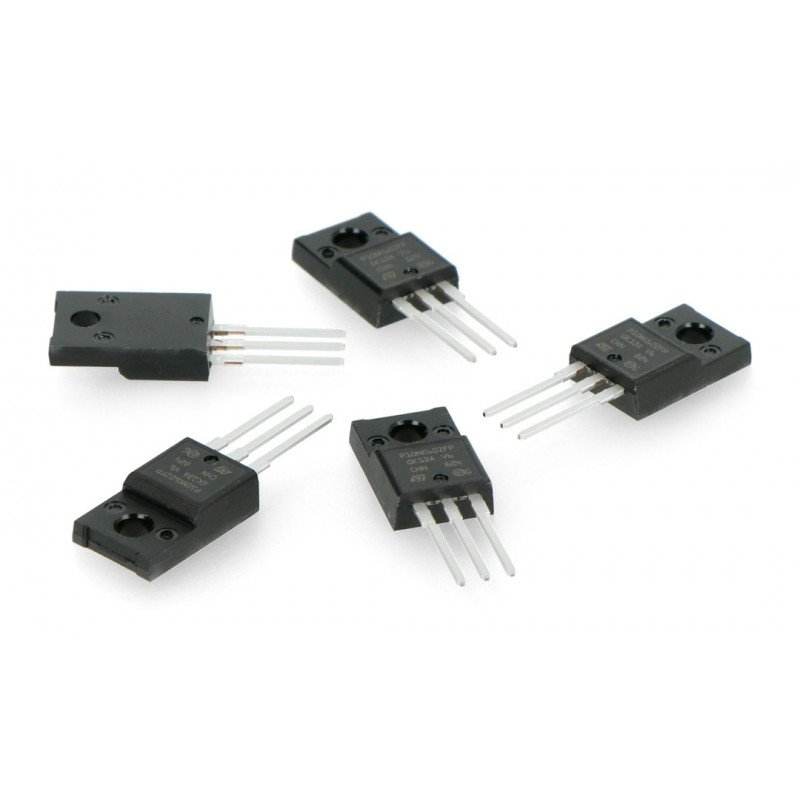 N-MOSFET Transistor STP10NK60ZFP - THT - 5pcs.