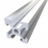 Profile V-Slot 2020 silver anodized 250 mm