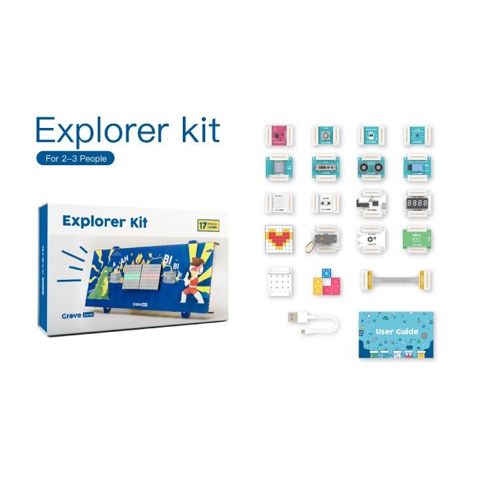 Grove Zero Explorer Kit - a set of magnetically connected elements - 17 modules